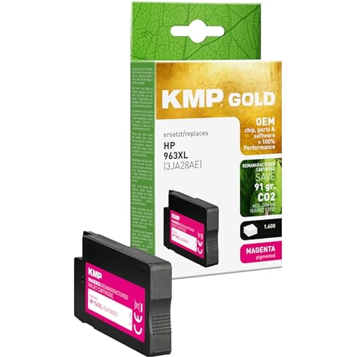 KMP Druckerpatrone Original Magenta 1766,6006, hochwertige Tintenpatrone für brillante Farbdrucke – Bild 4