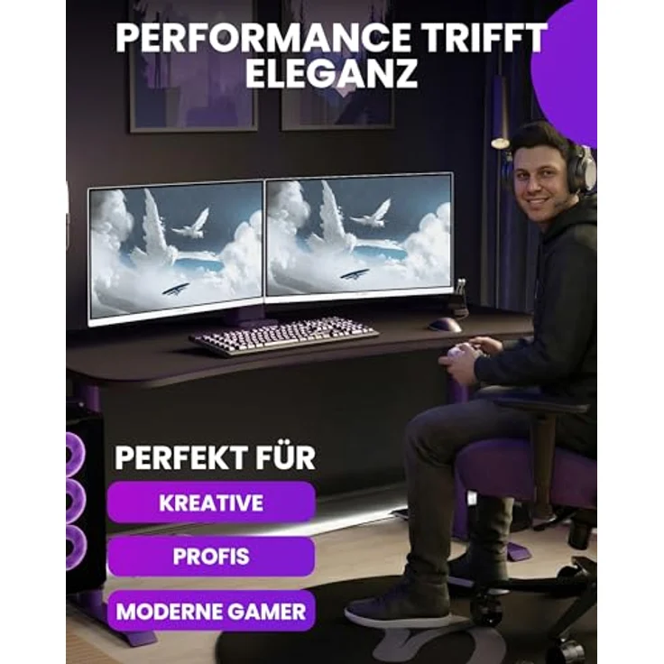Arozzi Nova 27” Gaming Monitor, IPS 180Hz QHD 1440p mit HDR10, flimmerfreiem Display, 100% sRGB, Weiß – Bild 5