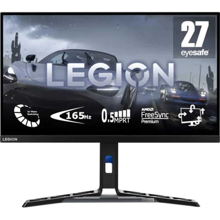 Lenovo Legion Y27-30 | 27" Full HD Gaming Monitor | 1920x1080 | 180Hz | 400 nits | 0,5ms Reaktionszeit | HDMI | DisplayPort | AMD FreeSync | schwarz – Bild 1