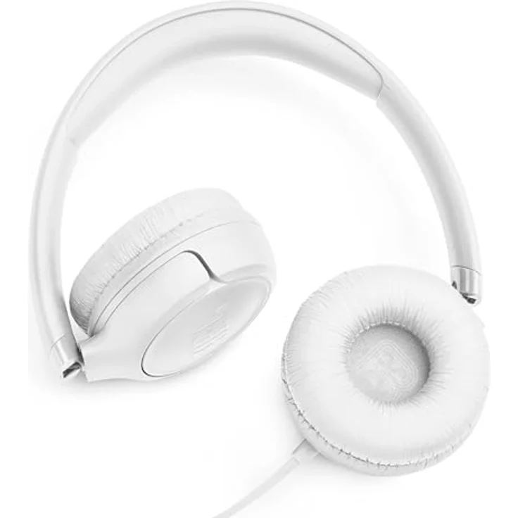 JBL Tune 530, Comfort-Fit Wired On Ear Kopfhörer mit Mikrofon, reiner Bass-Sound, EQ-Voreinstellungen, faltbares Design, verwicklungsfreies Kabel, Weiß – Bild 5