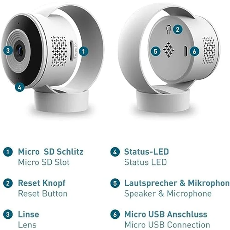 PetTec Haustierkamera mit App Bewegungsmelder Handyübertragung WiFi Hundekamera WLAN Hunde Kamera Zuhause Haustier Überwachungskamera – Bild 4
