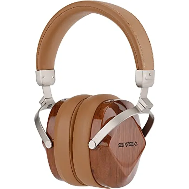 SIVGA Oriole Classic Holz Geschlossen Zurück Verdrahtet Dynamischen Kopfhörer (Braun)