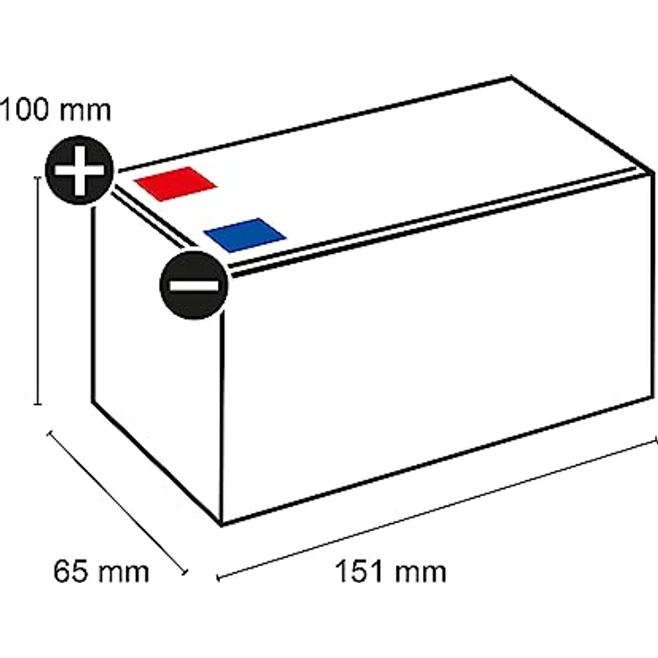 Q-Batteries 12LSX-7 12V 7Ah AGM Batterie 10-Jahres Batterie, VdS geprüft, wartungsfrei, weiß – Bild 2