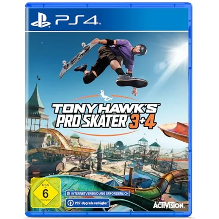 Activision Blizzard Tony Hawk's Pro Skater 3+4, PS4-Spiel mit plattformübergreifendem Online-Multiplayer, Create-A-Skater und Create-A-Park Modus – Bild 1
