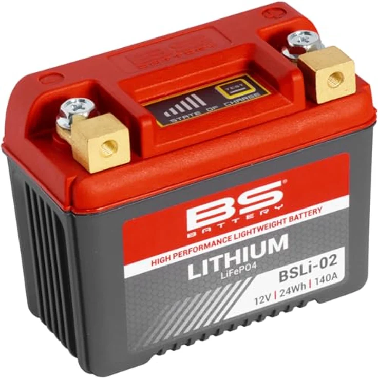 BS Battery BSLI-02 Lithium-Ionen-Batterie, 12V, 2Ah, wasserdicht, ultraleicht, hohe Kaltstartleistung – Bild 2