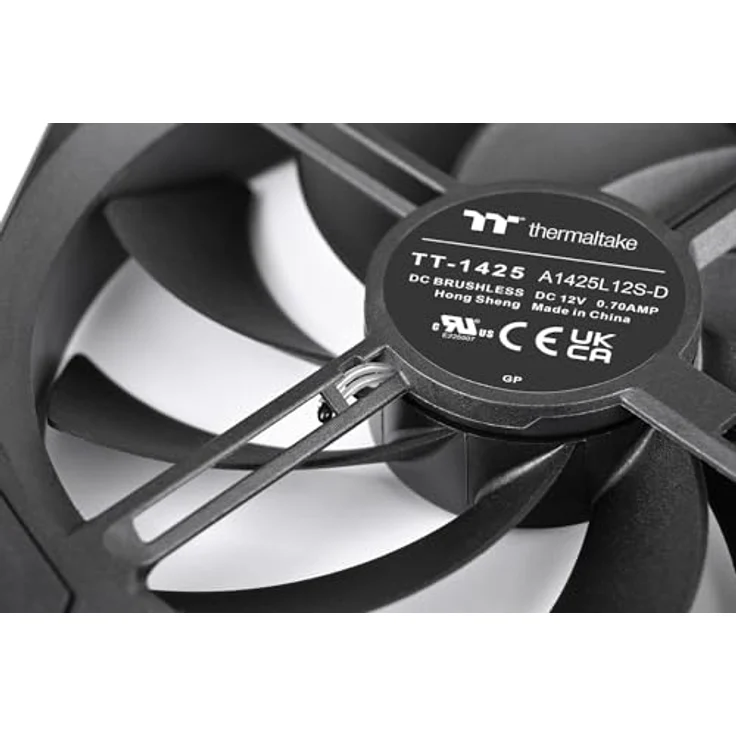 Thermaltake TS120 EX RGB Fan Black, Gehäuselüfter 3er Pack mit RGB-Beleuchtung, Schwarz – Bild 5