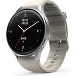 Hama Smartwatch 8900, GPS, AMOLED 1.32 Zoll, Telefonfunktion, Alexa, rund, Silber