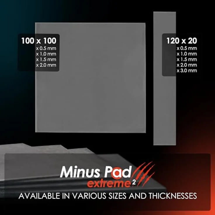 Thermal Grizzly Minus Pad Extreme V2, Wärmeleitpad mit überragender Wärmeleitfähigkeit, 100 x 100 x 0,5 mm – Bild 4