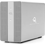 OWC 16TB Mercury Elite Pro Dual with 3-Port USB Hub Enclosure (16 TB), Externe Festplatte, Silber