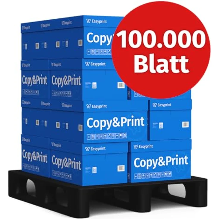Easyprint NEU! Druckerpapier Kopierpapier 100000 Blatt 20 x 5000 A4 Premium Hochweiß CIE 160 PEFC Umweltzertifikat – Bild 2