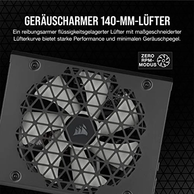 Corsair RM1200x Shift Vollmodulares ATX-Netzteil - Modulare Seitenschnittstelle - ATX 3.0- & PCIe 5.0-kompatibel - Null-Drehzahl-Lüftermodus - 105°C-Kondensatoren - 80 Plus Gold-Effizienz - Schwarz – Bild 5