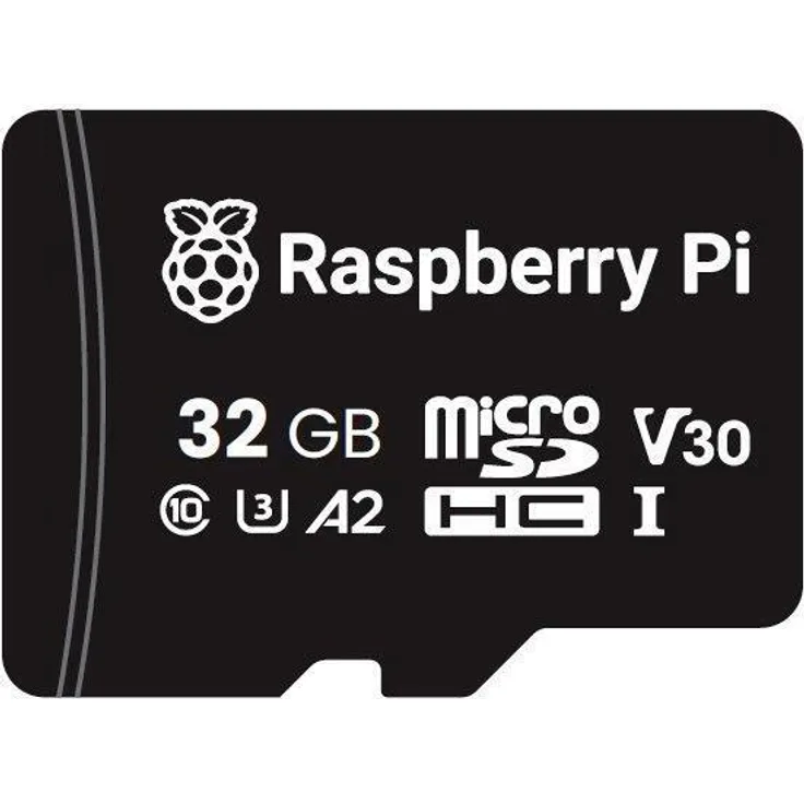 Raspberry Pi microSDHC Speicherkarte A2, Class 10, U3, 32GB mit hoher Leistung und schneller Reaktionszeit
