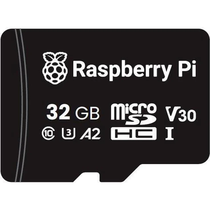 Raspberry Pi microSDHC Speicherkarte A2, Class 10, U3, 32GB mit hoher Leistung und schneller Reaktionszeit