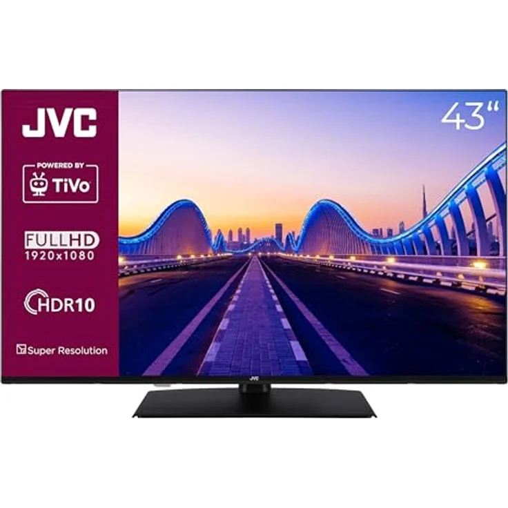 JVC 43 Zoll Fernseher/TiVo Smart TV (Full HD, HDR, Triple-Tuner, 6 Monate HD+ inkl.) LT-43VF5355 – Bild 1