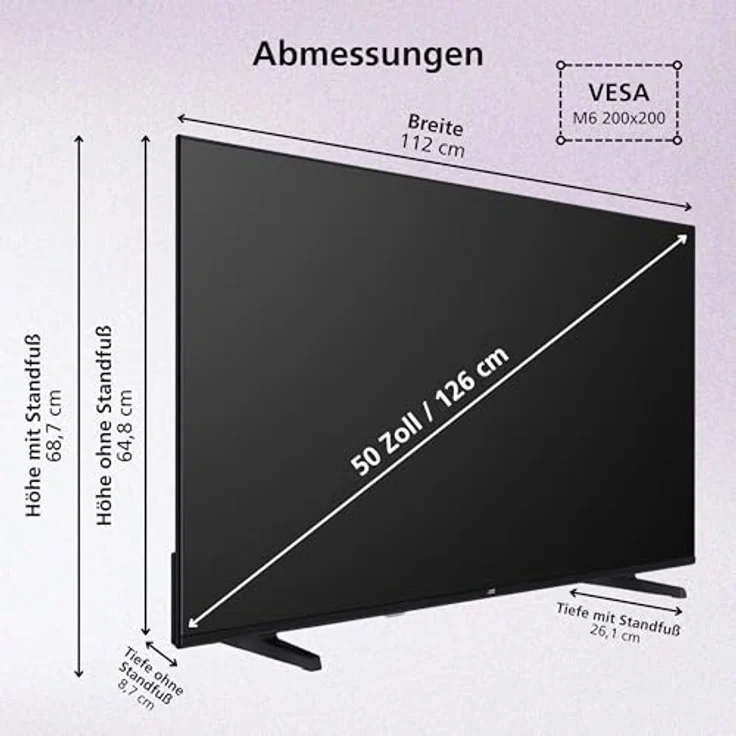 JVC LT-50VRQ3555, 50 Zoll 4K QLED Smart TV mit Dolby Vision HDR, Dolby Atmos, Alexa Sprachsteuerung und Triple Tuner – Bild 3