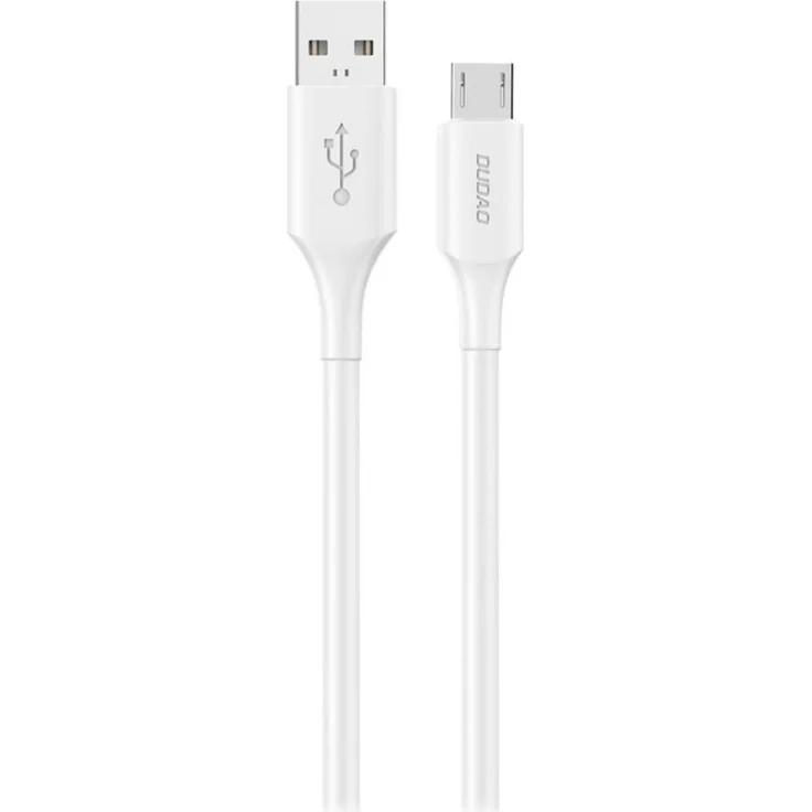 Dudao L2SM USB-A auf Micro-USB Kabel, 6A, USB 2.0, 1,2 m, weiß, schnelle Lade- und Datentransferlösung