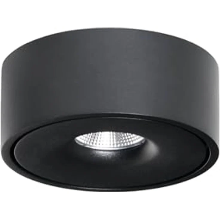 Arcchio LED Deckenleuchte 'Rotari' in Schwarz aus Aluminium (1 flammig) - LED-Deckenlampe für ein gemütliches Zuhause – Bild 1