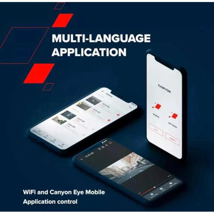 Canyon DVR25GPS, 3.0&amp#039&amp#039 IPS (640x360), touch screen, WQHD 2.5K 2560x1440@60fps, NTK96670, 5 (WLAN, Eingebaute Anzeige, GPS-Empfänger, WQHD), Dashcam, Schwarz – Bild 5