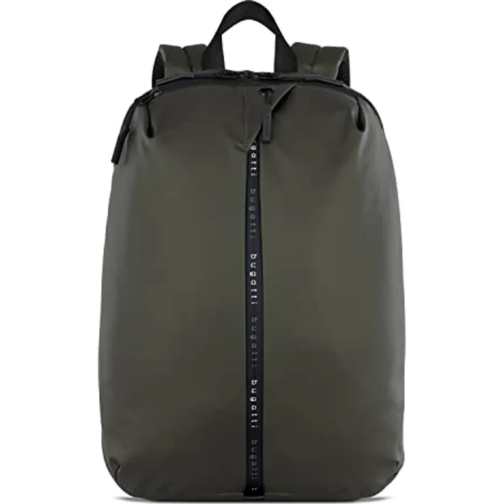 bugatti blanc Rucksack, Freizeit-, Daypack- und Arbeitsrucksack bis 15", mit gepolstertem Laptopfach, 32x15,5x45 cm, olive