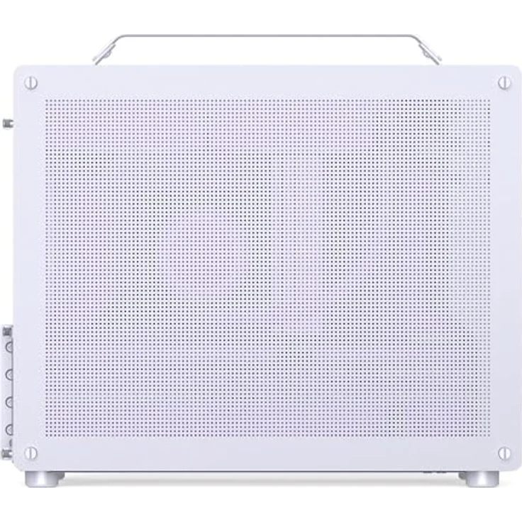 Jonsplus Z20 Mesh PC-Gehäuse, Mini Tower für Micro-ATX, Tragegriff, weiß, 363 mm GPU Unterstützung, 3x 2,5-Zoll-Laufwerke – Bild 2