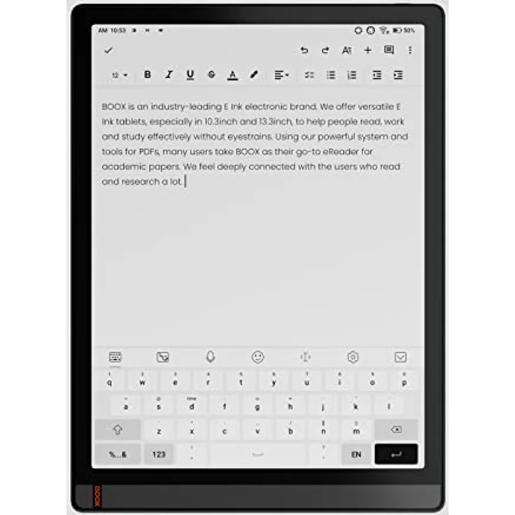 BOOX Tab X 13,3 Zoll ePapar Tablet 128 GB Android 11 Frontlicht G-Sensor OTG WiFi BT – Bild 4