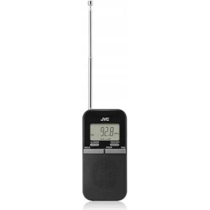 JVC Tragbares Radio RA-E411B, Taschenradio mit digitalem FM/AM-Tuner, schwarz – Bild 4