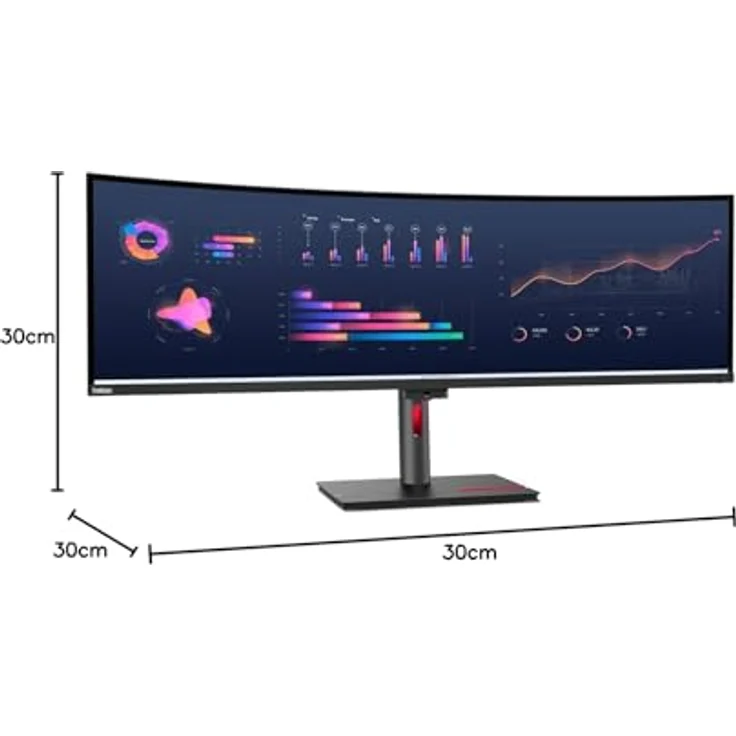Lenovo ThinkVision P49w-30 124,5cm (49") DQHD 32:9 curved Monitor HDMI/DP/USB-C – Bild 9