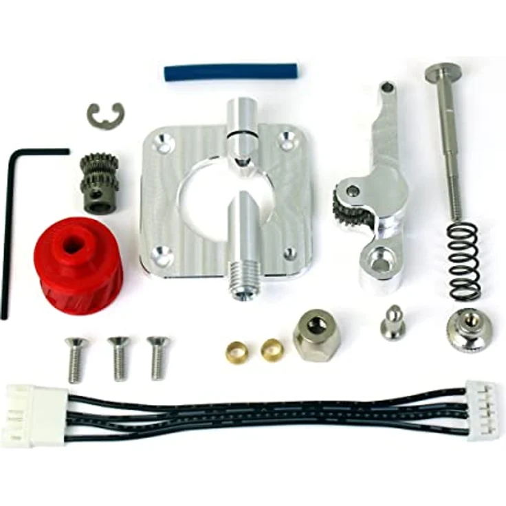 Micro-Swiss Bowden Dual Gear Extruder für Creality Drucker M2714, kompatibel mit Ender 3/5/6, CR-10/CR-10s Pro, grau – Bild 3
