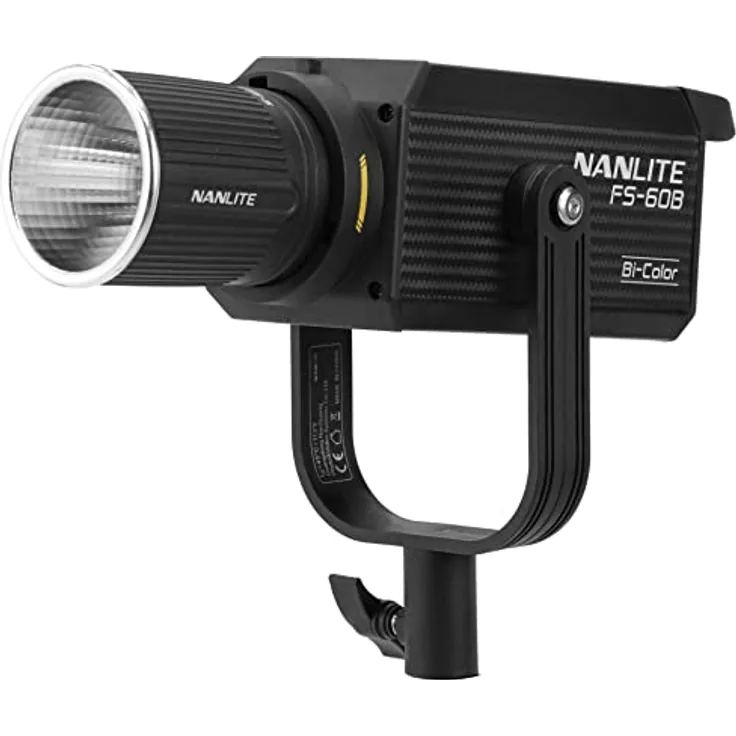 NANLITE Studio-Scheinwerfer FS-60B Bi-Color (3817) - Schwarz - 70W BiColor COB-LED 2700-6500K CCT - bis 13.360 Lux @1m
