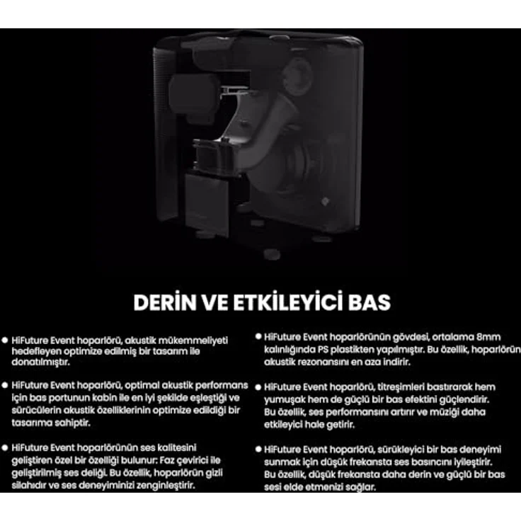 HiFuture Speaker EVENT Bluetooth (black), Bluetooth Lautsprecher mit 80W Leistung und RGB-Lichteffekten – Bild 8