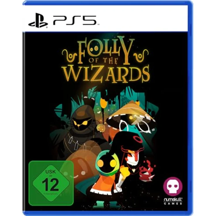 Numskull Games Folly of the Wizards, PS5-Roguelike-Abenteuer mit einzigartigem Zauber- & Kampfsystem, prozeduralen Dungeons und charmantem Handgezeichneten-Stil – Bild 1