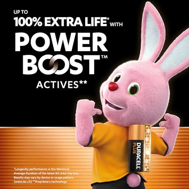 Duracell Plus-AAA BOOST K4 Batterien, hoher Energielieferant für Fernbedienungen, Spielzeuge und tragbare Geräte, 4er Pack – Bild 3