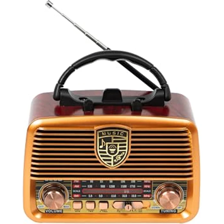 BLOW RA10 Analogradio mit AM/FM, Solarenergie, Bluetooth, USB und TWS-Funktion, schwarz – Bild 4