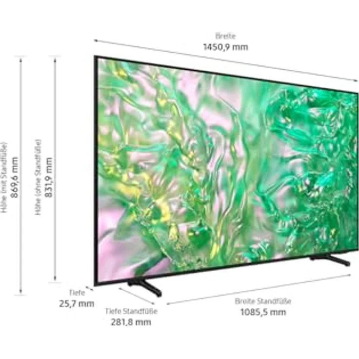Samsung Crystal UHD 4K DU8079 Fernseher 65 Zoll, Samsung TV mit Dynamic Crystal Color, 4K Upscaling, AirSlim Design, Smart TV, GU65DU8079UXZG, Deutsches Modell [2024] – Bild 5