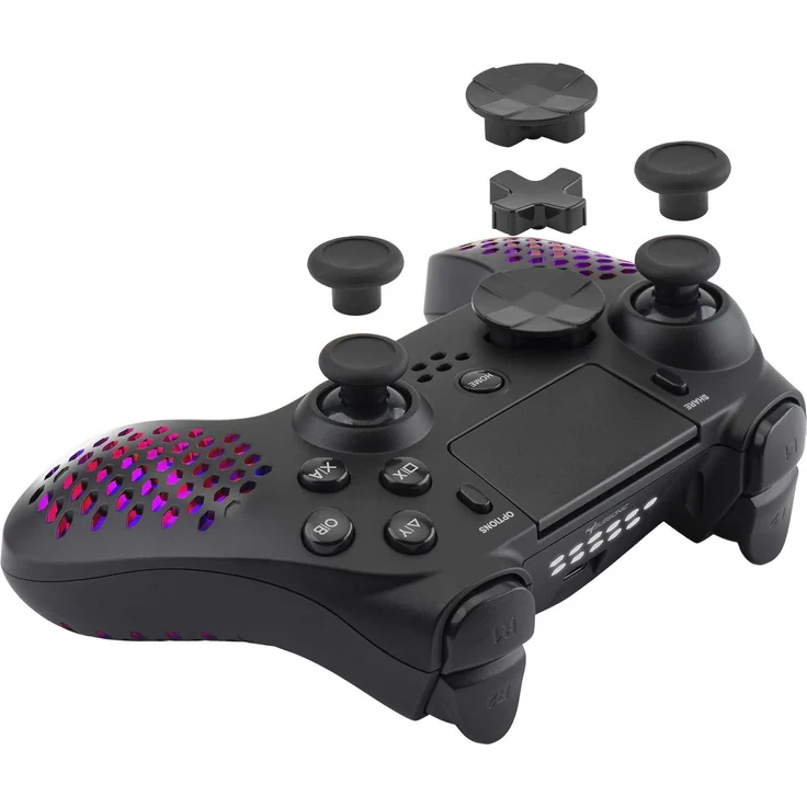 Subsonic SA5654, Gamepad für PC, PlayStation 4 & 3, Bluetooth/Kabel, D-Pad, Schwarz