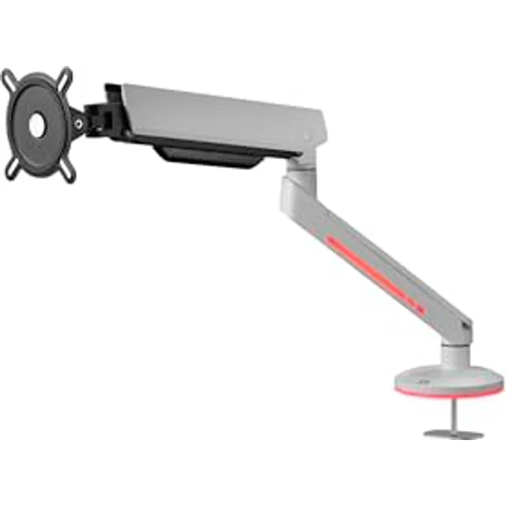 One for All Monitor Halterung Experience RGB Single, Monitor Halterung für bis zu 45 Zoll, Weiß – Bild 3