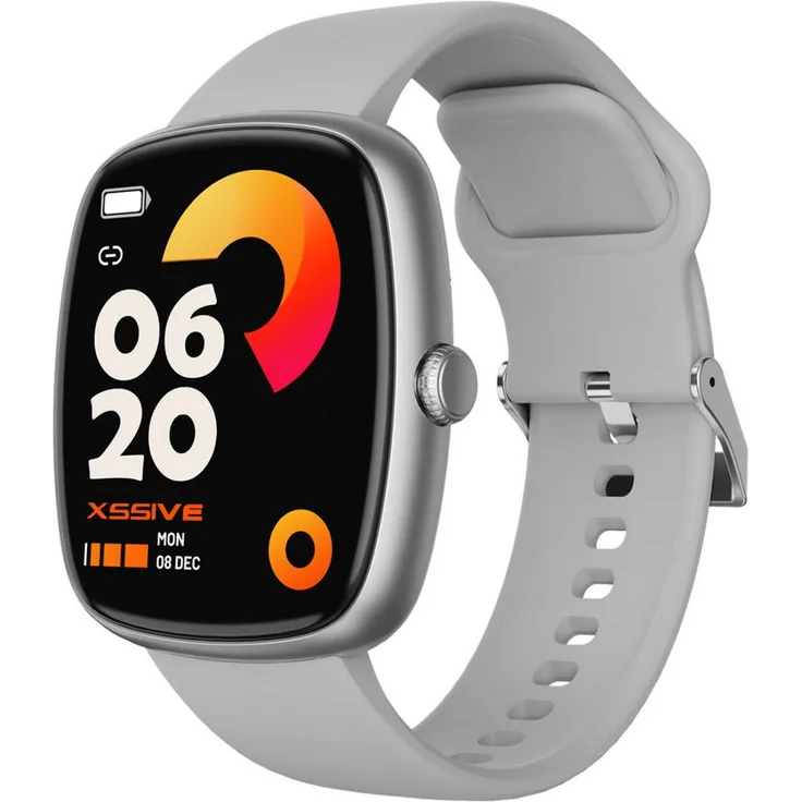 Xssive SW16 Smartwatch mit 1,83 Zoll HD IPS Display, Bluetooth 5.2, IP68, Herzfrequenzsensor, Silikonarmband