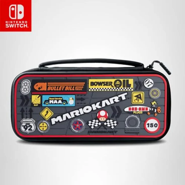 PDP Deluxe Travel Case für Nintendo Switch, Hartschalenkoffer im Mehrfarbig Design mit Mario Kart Lizenz – Bild 7