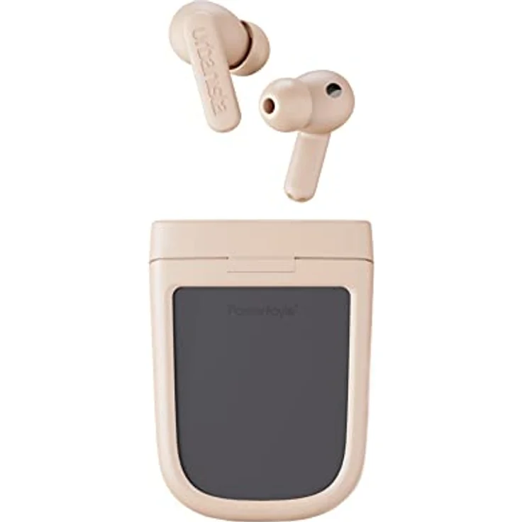 Urbanista Phoenix Solar Powered In Ear Bluetooth Kopfhörer Noise Cancelling, Hybrid ANC, Unendliche Spielzeit, Multipoint Earbuds, Ladecase kabellos und selbstaufladend mit Licht, Wüstenrose – Bild 1