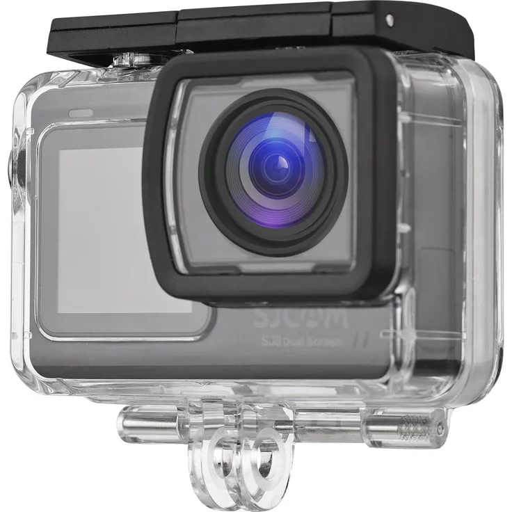 Lixada SJCAM SJ8, 4K/30FPS Dual-Screen-Sportkamera mit 20MP, 30M wasserdicht, 2,33 Zoll IPS Touchscreen, Schwarz