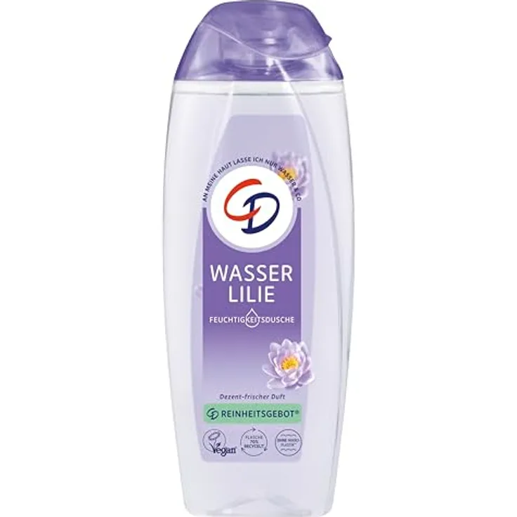 CD Dusche 'Wasserlilie', 250 ml, feuchtigkeitsspendendes Duschgel für empfindliche Haut, vegan