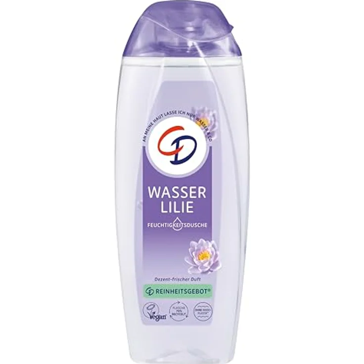 CD Dusche 'Wasserlilie', 250 ml, feuchtigkeitsspendendes Duschgel für empfindliche Haut, vegan – Bild 1