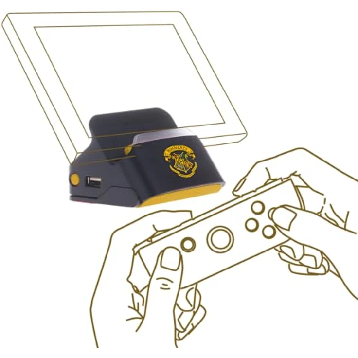 Freaks and Geeks Harry Potter Hogwarts Crest Nintendo Switch Docking Station mit 3 USB Ports und HDMI Port, ideal für unterwegs – Bild 2