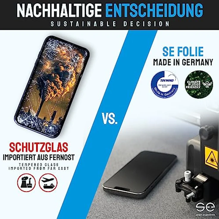 smart engineered 3D Schutzfolie, geeignet für Apple iPhone 7/8, Displayschutzfolie, transparent – Bild 6