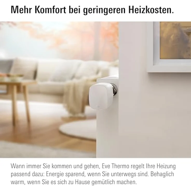 Eve Thermo (Matter): Smartes Heizkörperthermostat, LED-Display, Heizkosten sparen, Made in Germany, 4. Gen – Bild 2