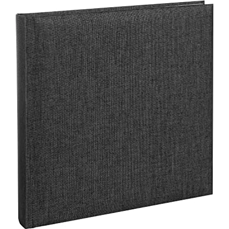 goldbuch 24 660 Fotoalbum Summertime anthrazit, Fotobuch 25 x 25 x 4 cm, Foto Album 60 weiße Seiten, Leinenalbum schwarz grau für bis zu 120 Bilder – Bild 1