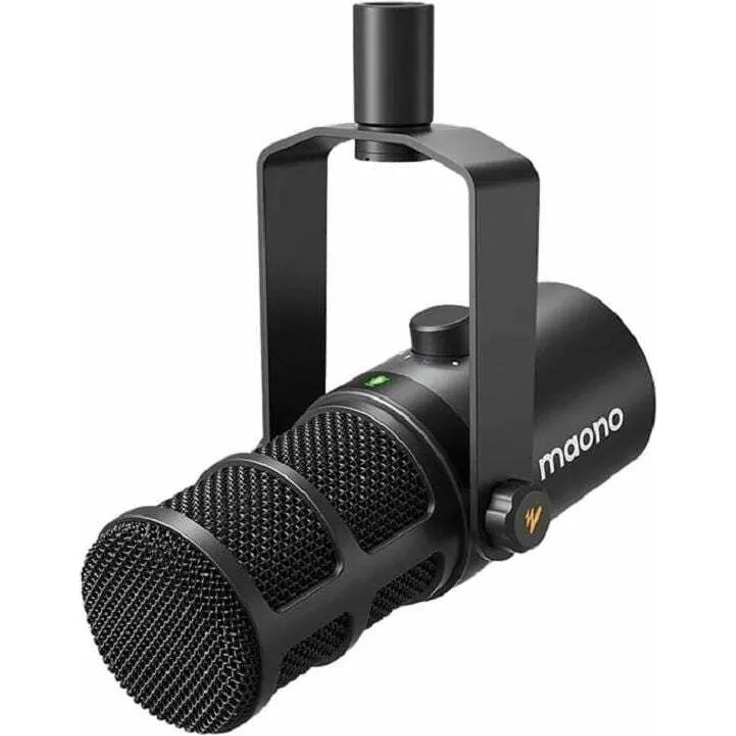 Maono PD400X, Studiomikrofon mit 3-in-1-Smart-Knopf, Nierencharakteristik für klaren Klang, USB/XLR-Anschlüsse, universelle Kompatibilität