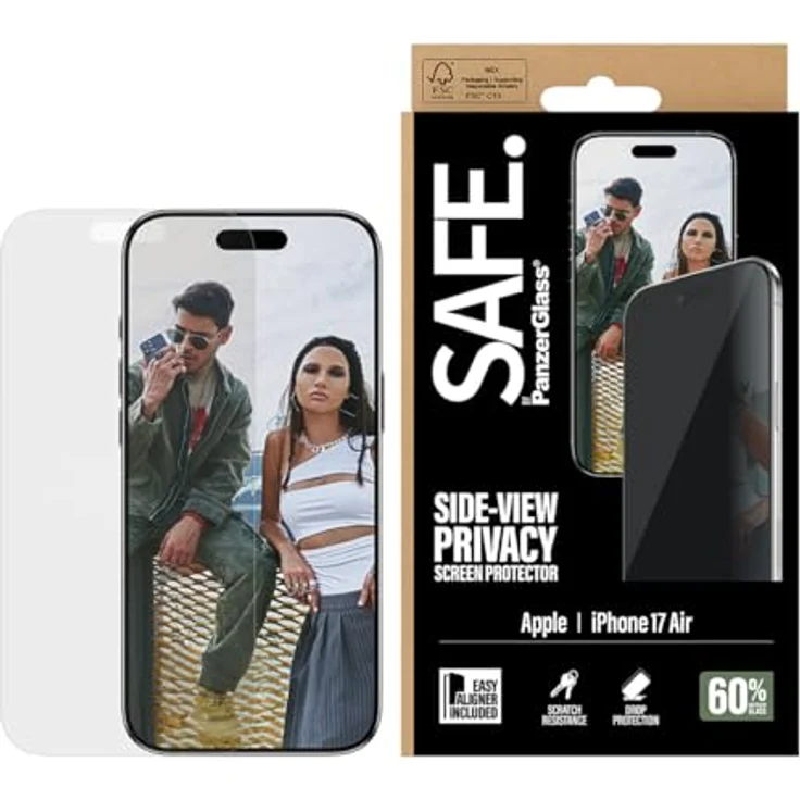 PanzerGlass SAFE. by PanzerGlass SA70303, Displayschutzfolie für iPhone 17 Air, oleophobe Beschichtung – Bild 1