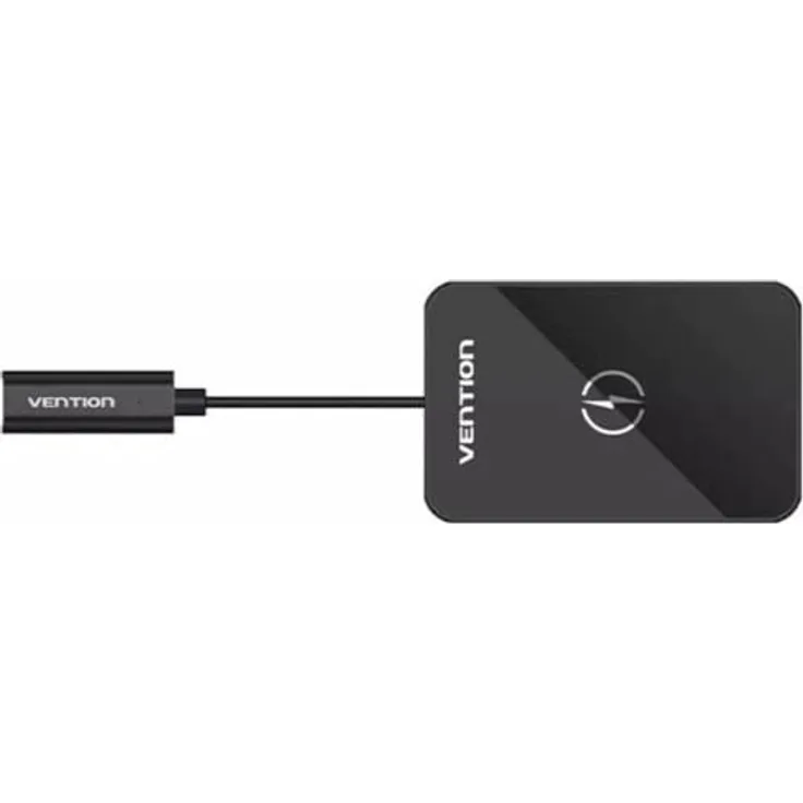 Vention Kabelloses Ladegerät FGBBAG Schwarz 15 W USB Typ C Modern Ladegerät