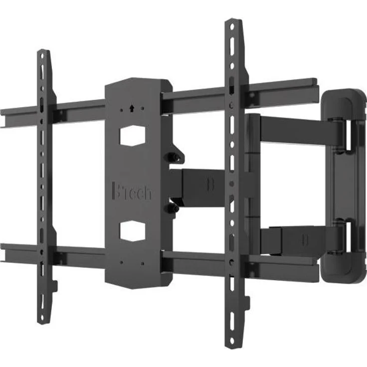 b-tech Elements Arc 400 Double Arm, Neig- und schwenkbare Monitorhalterung für Wandmontage, bis 65 Zoll, bis 35 kg, Schwarz